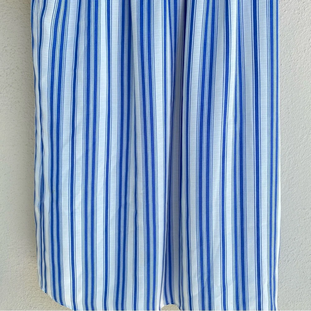 MISA Los Angeles Linen Carina Dress Blue Stripes Size XS - Picture 7 of 14